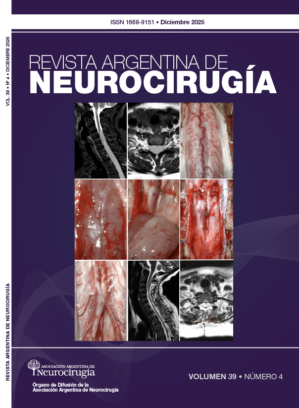 					Ver Vol. 39 Núm. 4 (2025): Revista Argentina de Neurocirugía
				
